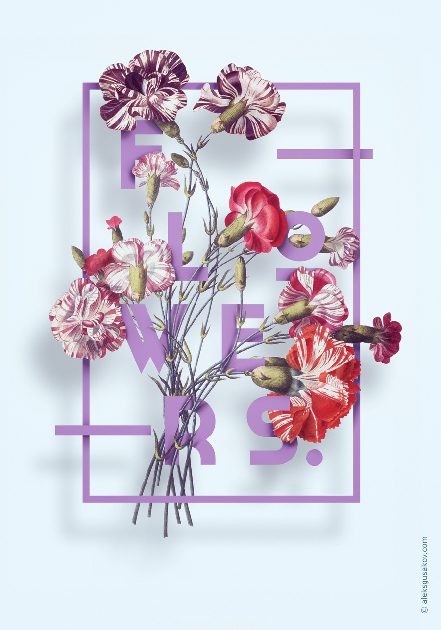 FLOWER-花卉插画海报