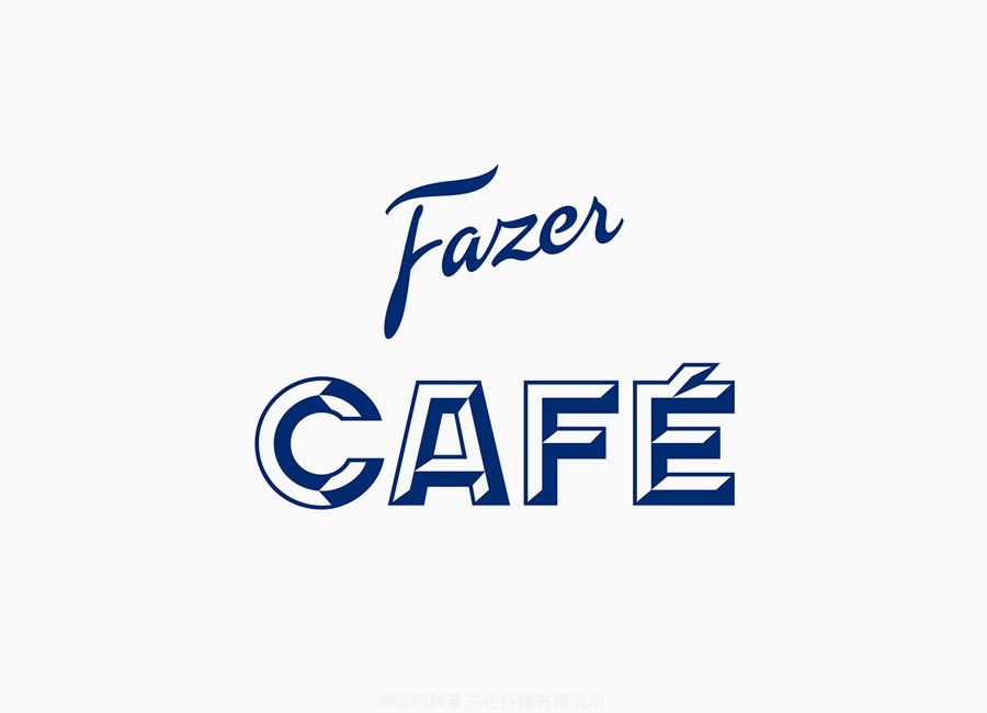 Logotype for Helsinki-based Fazer Cafe designed by Kokoro & Moi