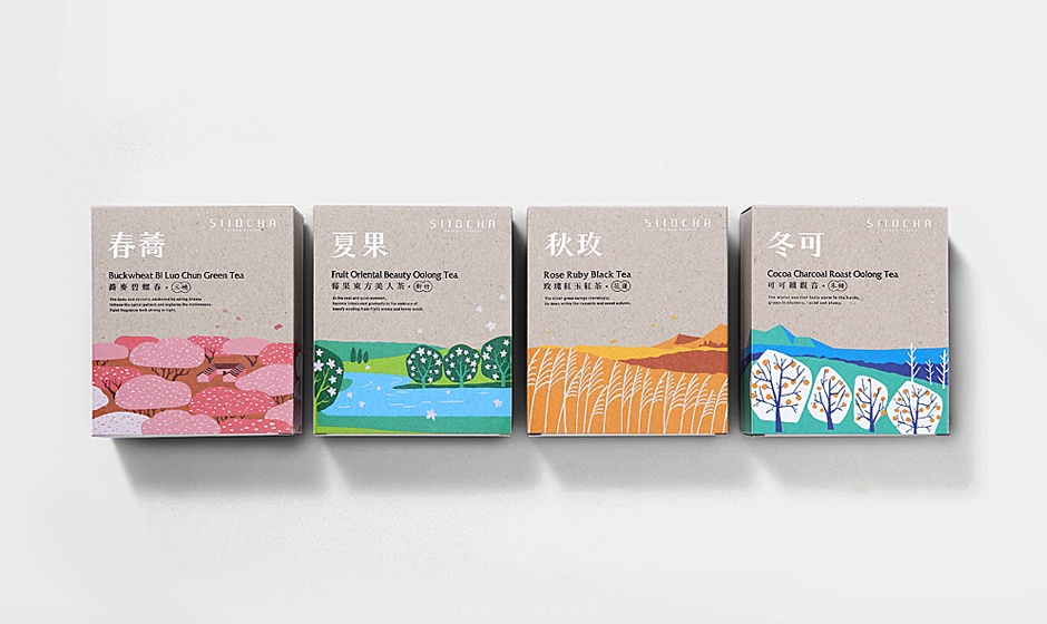 吾穀茶糧-來自大地的食材，品嚐生活中最樸實原味的幸福-SIIDCHA Four Season Gift Set