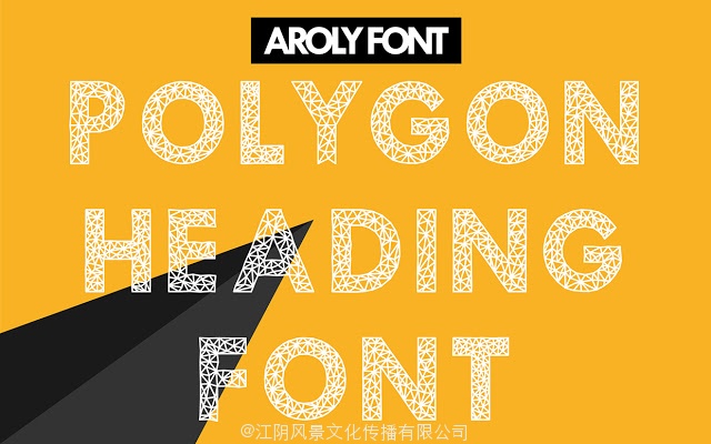 可商用的Polygon风格多边形英文字体免费下载！