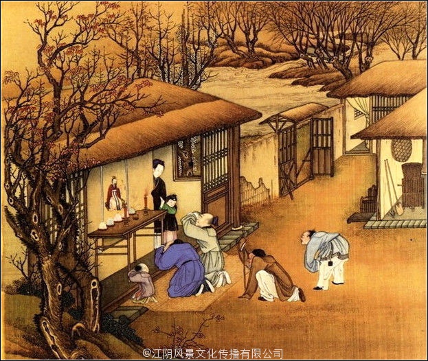 中国古代二十四节气古画